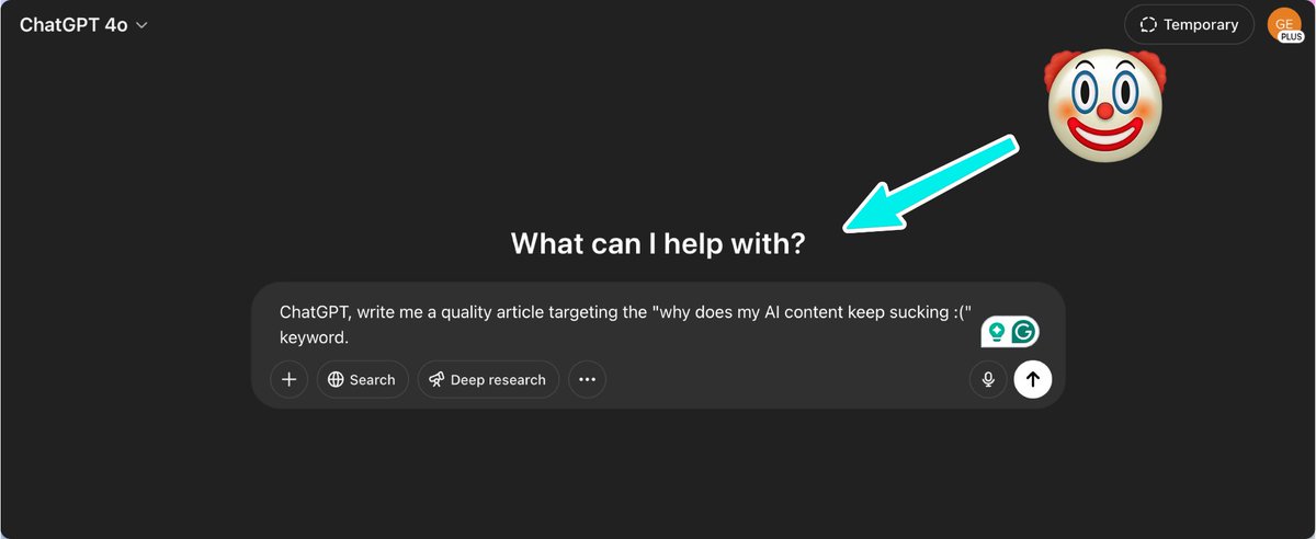 Nick_zv_'s tweet image. How to Write AI Content That Ranks

(In 5 Simple Steps)

I’ve analyzed 1,000+ AI-generated SEO blog posts in 2024

About 95% of them will NEVER rank.

Here’s my process for writing AI-assisted content that won’t get you screwed over by Google.

—

🔹 Step #1: Set Up Your AI…