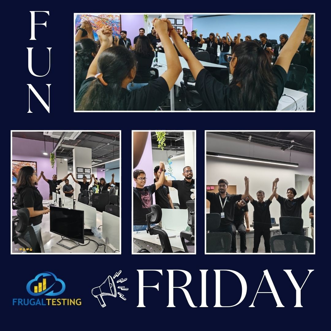 🎉 Fun Friday Vibes at Work!

We hit pause on deadlines and played some exciting games together as a team. Laughter, bonding, and a whole lot of fun made this Friday extra special! 💼➡️🎯

#teambonding #workculture #funfriday #officevibes #frugaltesting