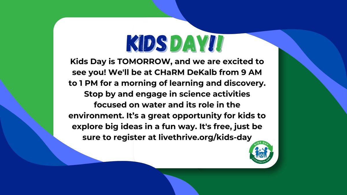 The Bio-Bus Program is headed to Kids Day tomorrow! 🚍 Join us Sat, April 26 from 9 AM–1 PM at CHaRM DeKalb (1225 Columbia Dr, Decatur) for science fun focused on water and the environment. Free event—register at t.gsu.edu/4349i3N! #BioBus #KidsDayATL #STEMEducation