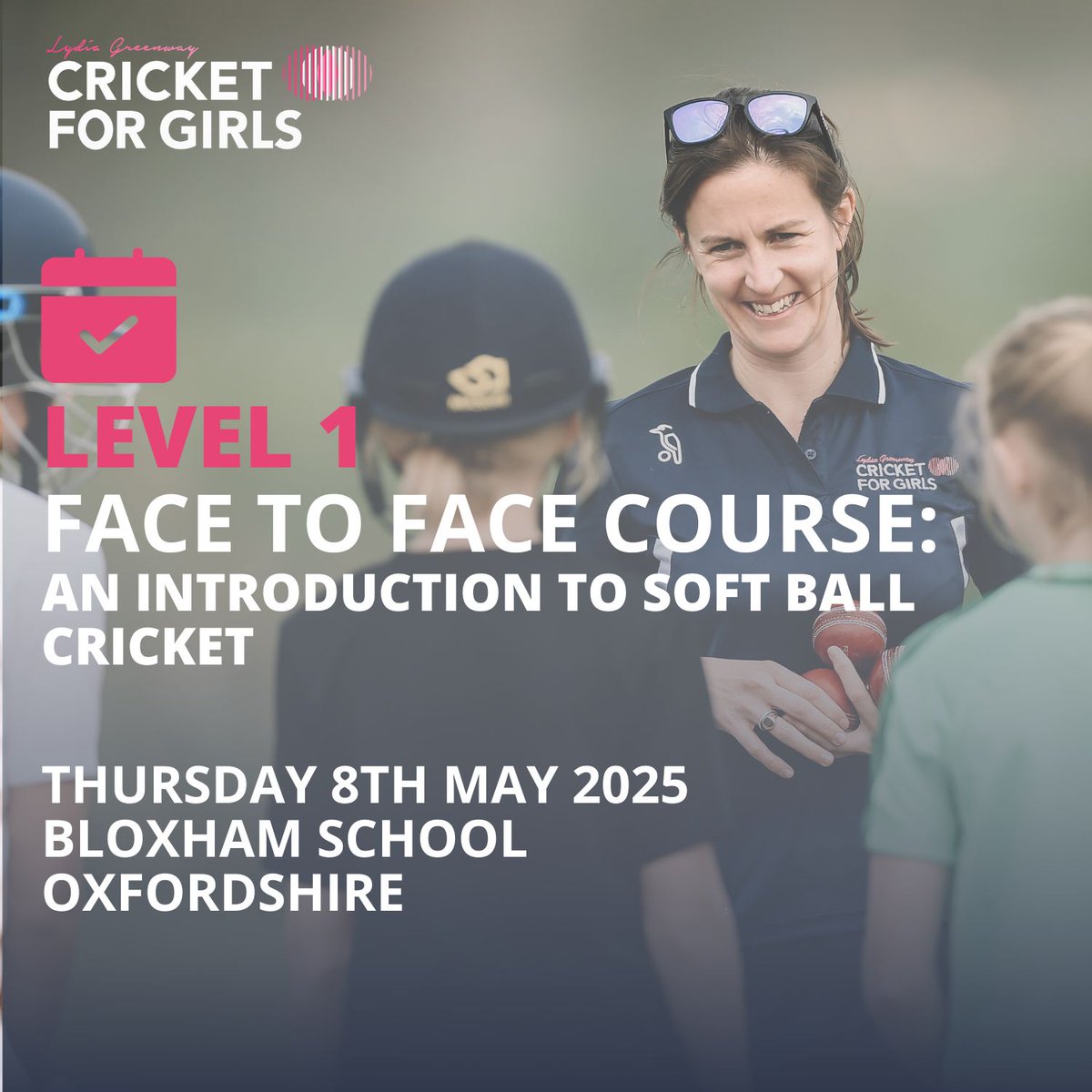 Cricket's back! 🤩 Want to boost your skills? Check out our courses designed by Lydia Greenway OBE.

🏏Level 1 - Introduction to Softball 
🏏Level 2 - How to introduce and manage the transition to Hard Ball Cricket

Register here: cricketforgirls.com