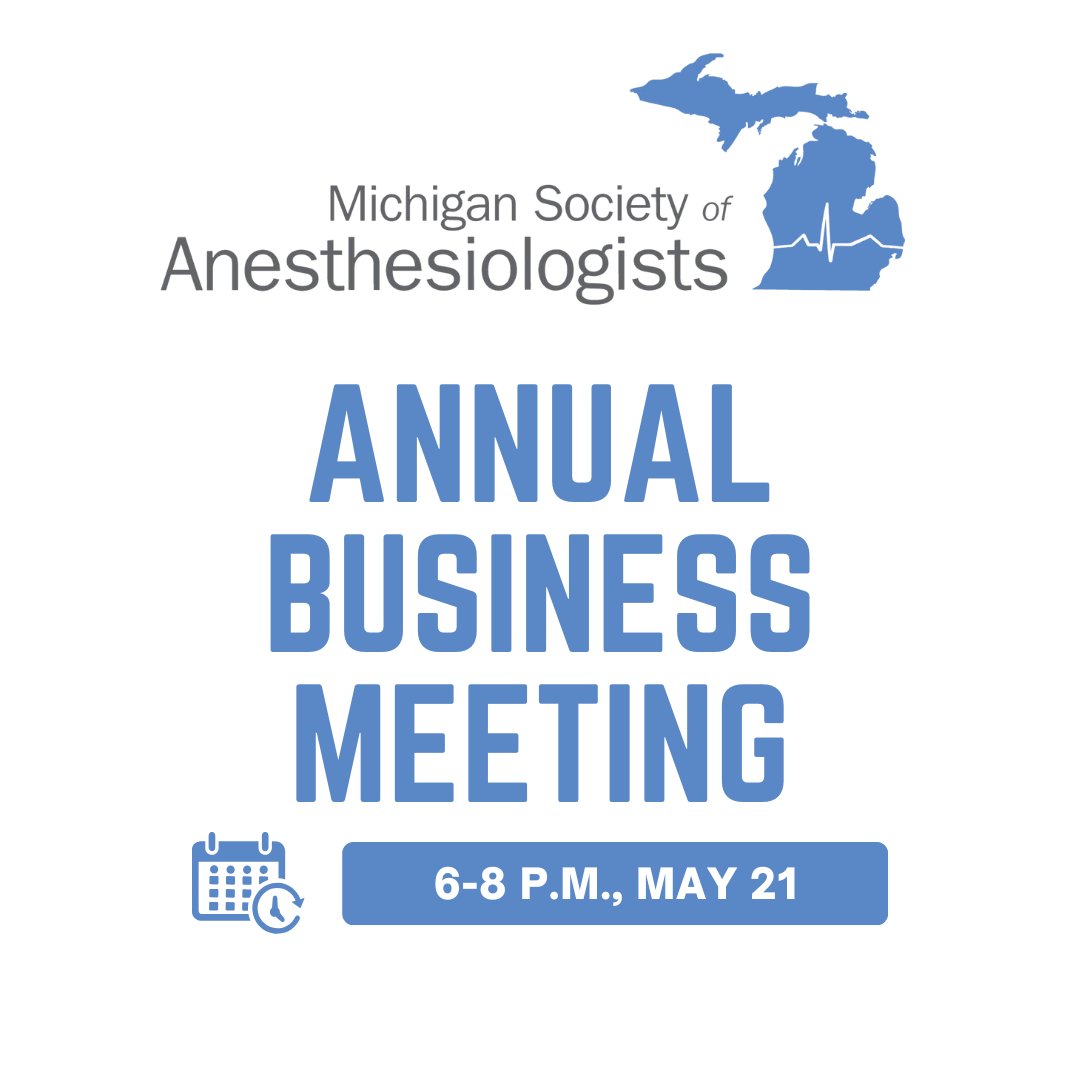 MSA members: Save the date for the 2025 Annual Business Meeting at 6-8 p.m. on Wednesday, May 21. The Annual Meeting will include updates on the state of MSA and will conclude with the election of the 2025 Slate of Board Candidates. Register: mymsahq.org/event/msa-2025…