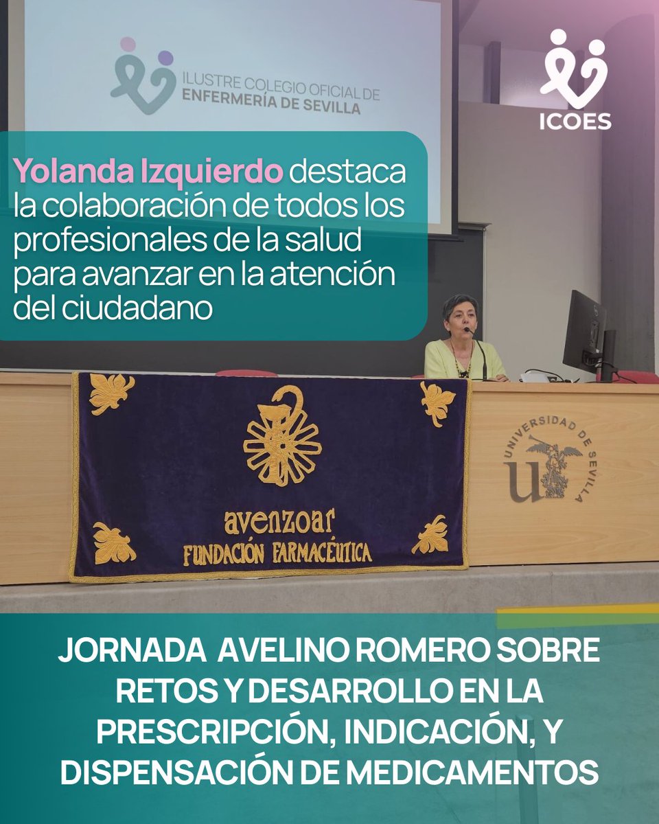 ICOESevilla's tweet photo. 🗣️ Yolanda Izquierdo destaca la colaboración de todos los profesionales de la salud para avanzar en la atención del ciudadano, en #SevillaHoy

👉 MÁS: https://t.co/tcRMwYiNgb

🔗 @RICOMSevilla @COF_Sevilla
 #AtencionCiudadana #SaludPublica #Prescripción #Enfermera https://t.co/iRhQY4ijP6
