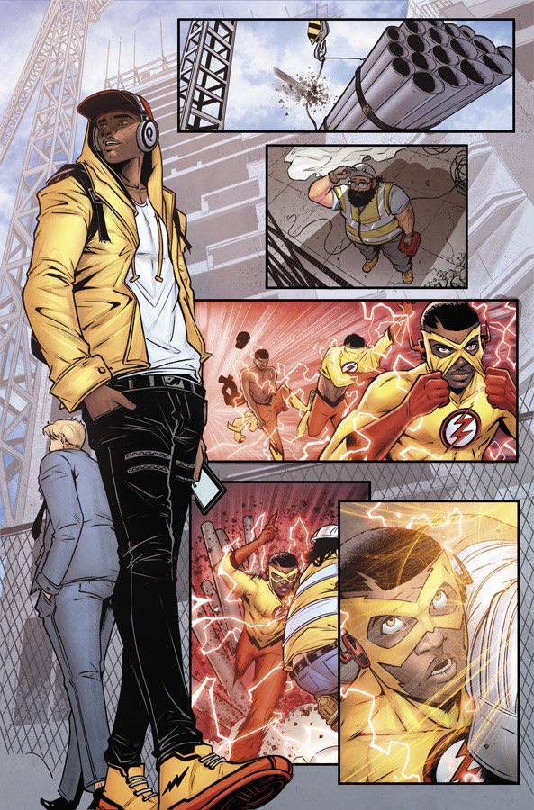 TravisMercer15's tweet image. Flash Friday!⚡️❤️💛
This Kid Flash Short was my first official Flash work for @dcofficial. It was part of the round robin challenge and was published as a backup in Superboy: man of steel number 2. Written by @BrandonEaston colors by @adalhouse edited by @katiekubert