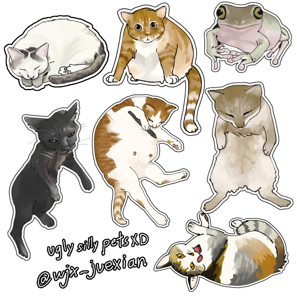 wjs_juexian's tweet photo. Guys allow me to introduce my new commission: 🐾ugly pet portraits🐾, UGLY ONLY, make sure they look silly! 

This is mostly for fun XD, I really want to draw some stupid animals! 

https://t.co/0dtcUSkO1f
#VGenComm #petportraits #commissions #VGen https://t.co/WapySLSK2r