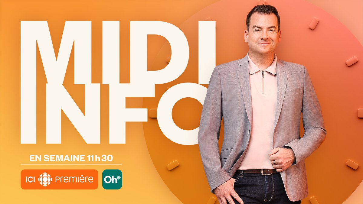 ICI Première (@icircpremiere) on Twitter photo Édition spéciale de <a href="/Midiinfo/">Midi Info</a> dès 11h30, consacrée à la fin de la campagne électorale et présentée devant public, en direct de la Maison de Radio-Canada. C’est complet, mais vous pouvez nous suivre à la radio ou sur RC OHdio. 📻 <a href="/Alec_Castonguay/">Alec Castonguay</a> <a href="/iciradiocanada/">Radio-Canada</a> Édition spéciale de <a href="/Midiinfo/">Midi Info</a> dès 11h30, consacrée à la fin de la campagne électorale et présentée devant public, en direct de la Maison de Radio-Canada. C’est complet, mais vous pouvez nous suivre à la radio ou sur RC OHdio. 📻 <a href="/Alec_Castonguay/">Alec Castonguay</a> <a href="/iciradiocanada/">Radio-Canada</a>