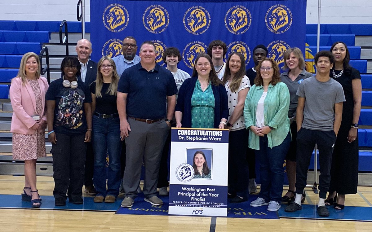 Brandon Oland (@brandonfcps) on Twitter photo This morning, we had the honor of surprising Walkersville High School principal <a href="/DrWare_FCPS/">Dr. Stephanie Ware</a> with the news that she is the @fcpsmaryland Washington Post Principal of the Year finalist! This morning, we had the honor of surprising Walkersville High School principal <a href="/DrWare_FCPS/">Dr. Stephanie Ware</a> with the news that she is the @fcpsmaryland Washington Post Principal of the Year finalist!