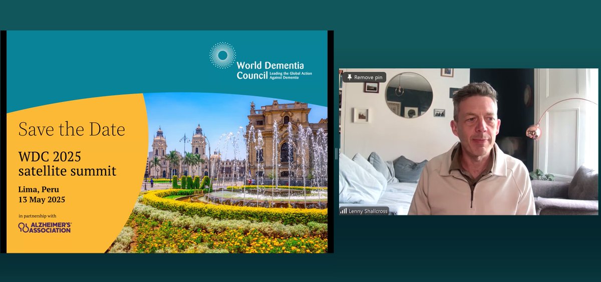 World Dementia Council (@worlddementia) on Twitter photo WDC Executive Director <a href="/lennyshallcross/">lennyshallcross</a> welcomes today’s participants for the final virtual roundtable in our Dementia in Latin America & the Caribbean series. And previews our Satellite Summit in Lima next month. WDC Executive Director <a href="/lennyshallcross/">lennyshallcross</a> welcomes today’s participants for the final virtual roundtable in our Dementia in Latin America & the Caribbean series. And previews our Satellite Summit in Lima next month.