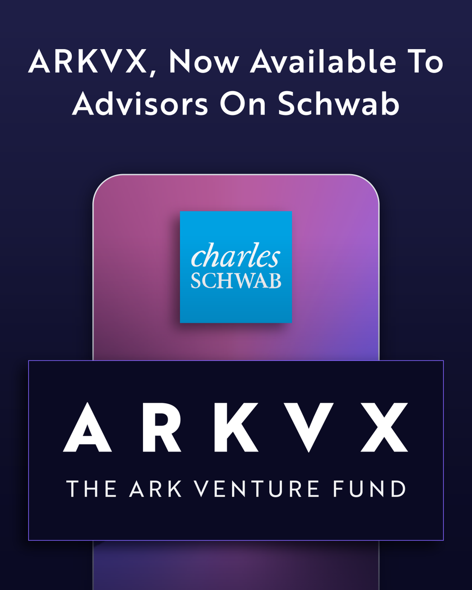 The ARK Venture Fund (ARKVX) is now available to Schwab advisors! Access to venture capital has long been restricted, but ARK is changing that. ARKVX offers clients of any accreditation status access to companies like SpaceX, OpenAI, and more. 

Holdings: ark-funds.com/funds/arkvx