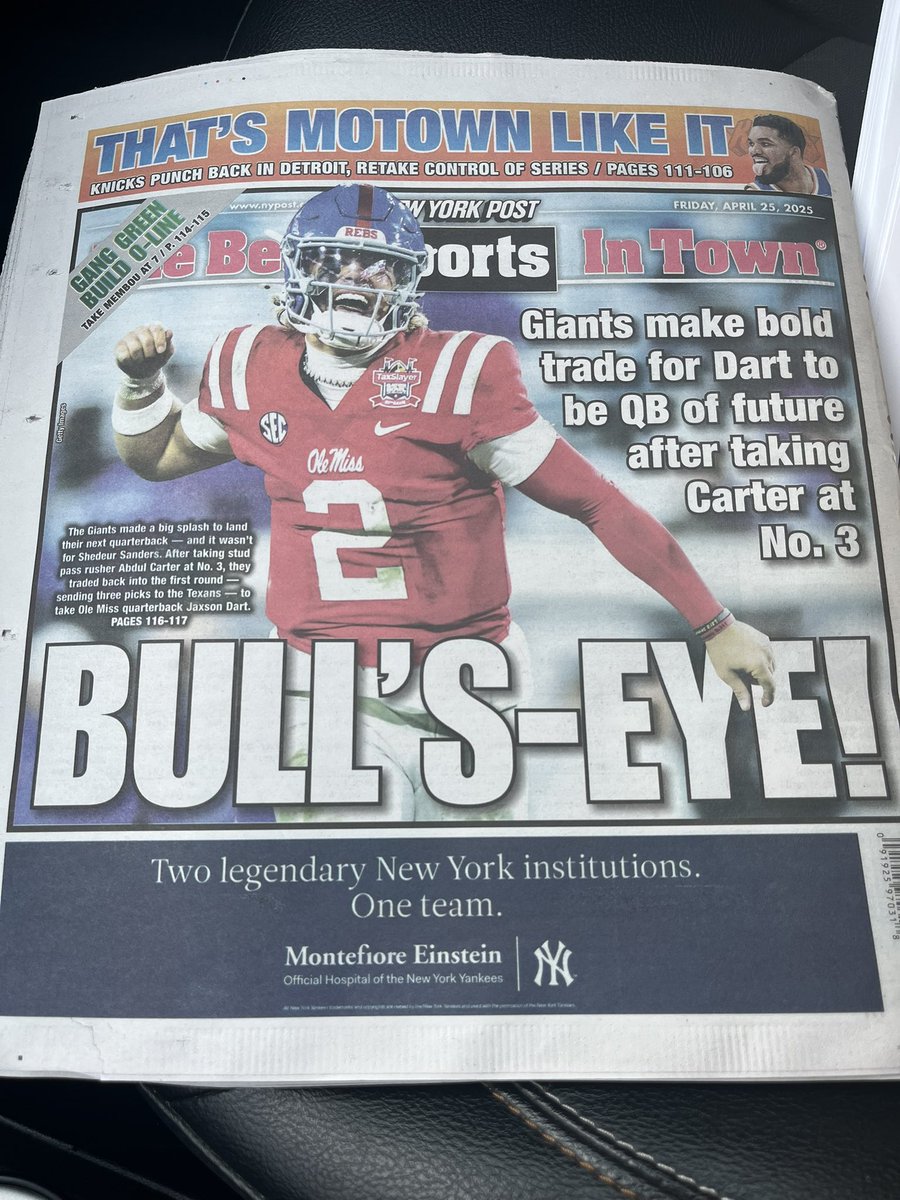 Todays Sports Section NY Post <a href="/OleMissFB/">Ole Miss Football</a>