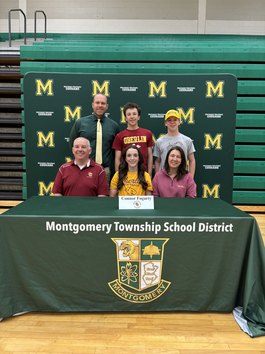 Montgomery Softball (@montgomery_sb) on Twitter photo Congratulations to Connor Fogarty who officially signed with <a href="/Yeo_Softball/">Oberlin Softball</a> <a href="/MHSCougarSports/">MHS Athletics</a> <a href="/PrincipalPino/">Heather Pino-Beattie</a> <a href="/SimeonPincus/">Simeon Pincus</a> 👏🏻 Congratulations to Connor Fogarty who officially signed with <a href="/Yeo_Softball/">Oberlin Softball</a> <a href="/MHSCougarSports/">MHS Athletics</a> <a href="/PrincipalPino/">Heather Pino-Beattie</a> <a href="/SimeonPincus/">Simeon Pincus</a> 👏🏻