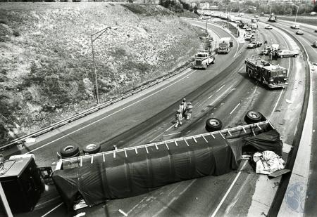 City of Fort Mitchell (@fortmitchellgov) on Twitter photo Fort Mitchell Friday! Look back 34 years ago in April 1991 of an overturned truck blocking all three lanes on southbound I-75 at the Fort Mitchell exit, courtesy of <a href="/KentonLibrary/">Kenton Library</a> and KY Post. Investigating was Sergeant R.D. Smith of the FMPD.
#FortMitchellFriday
#FridayInTheFort Fort Mitchell Friday! Look back 34 years ago in April 1991 of an overturned truck blocking all three lanes on southbound I-75 at the Fort Mitchell exit, courtesy of <a href="/KentonLibrary/">Kenton Library</a> and KY Post. Investigating was Sergeant R.D. Smith of the FMPD.
#FortMitchellFriday
#FridayInTheFort