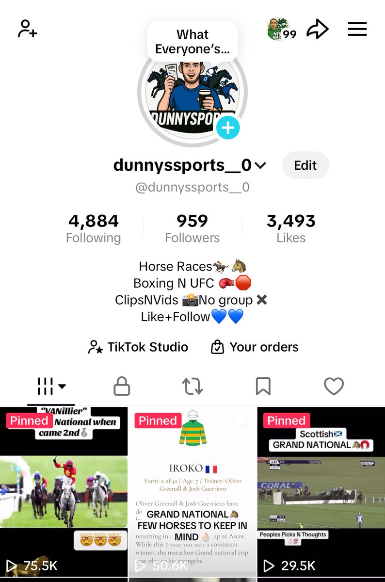 GET AT THE TIKTOK MUCH APPRECIATED💙💙🐎🐎