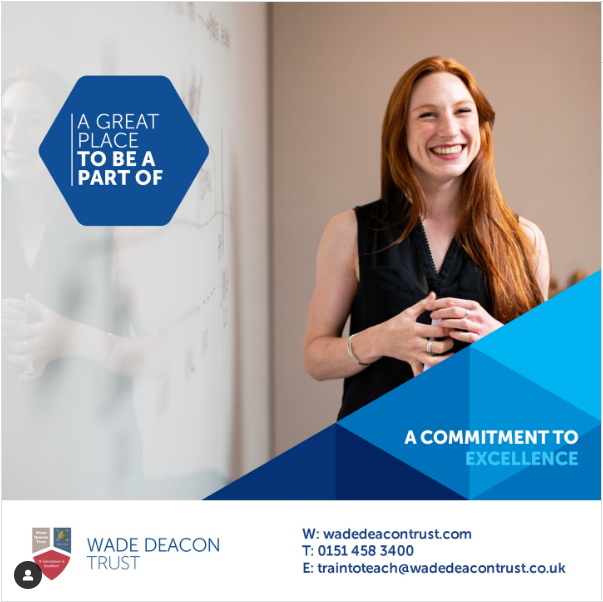 There are now only ten weeks left until the deadline to apply for the Initial Teacher Training Programme at Wade Deacon Trust, starting in September 2025.   The window for applications closes at 09:00 on 4th July.