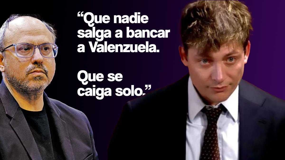 LO DEJAN SOLO A VALENZUELA

Tempranito, nos contaron la situación. Santiago Caputo recontra caliente con Diego Valenzuela porque al salir apurado a defenderse de Macri, los expuso con el tema del INCAA, que contrató a la empresa donde trabaja su hijo.

Según nos cuentan, Santiago