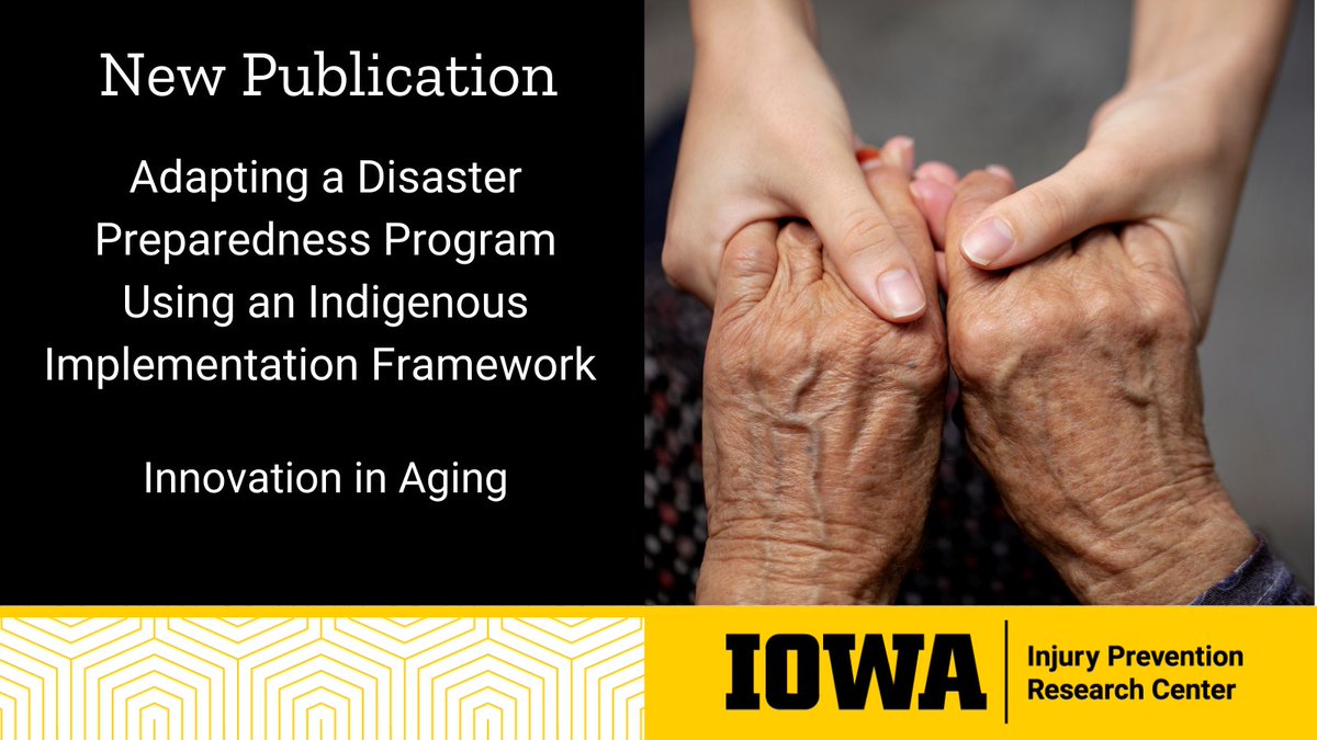 UIowa Injury Center (@uiiprc) on Twitter photo A new <a href="/uiowa/">University of Iowa</a> study explored how an Indigenous-centered implementation framework can support #disaster preparedness programs for older adults in a Midwestern #Tribal community. Researchers used the He Pikinga Waiora (HPW) framework, which emphasizes community engagement and A new <a href="/uiowa/">University of Iowa</a> study explored how an Indigenous-centered implementation framework can support #disaster preparedness programs for older adults in a Midwestern #Tribal community. Researchers used the He Pikinga Waiora (HPW) framework, which emphasizes community engagement and