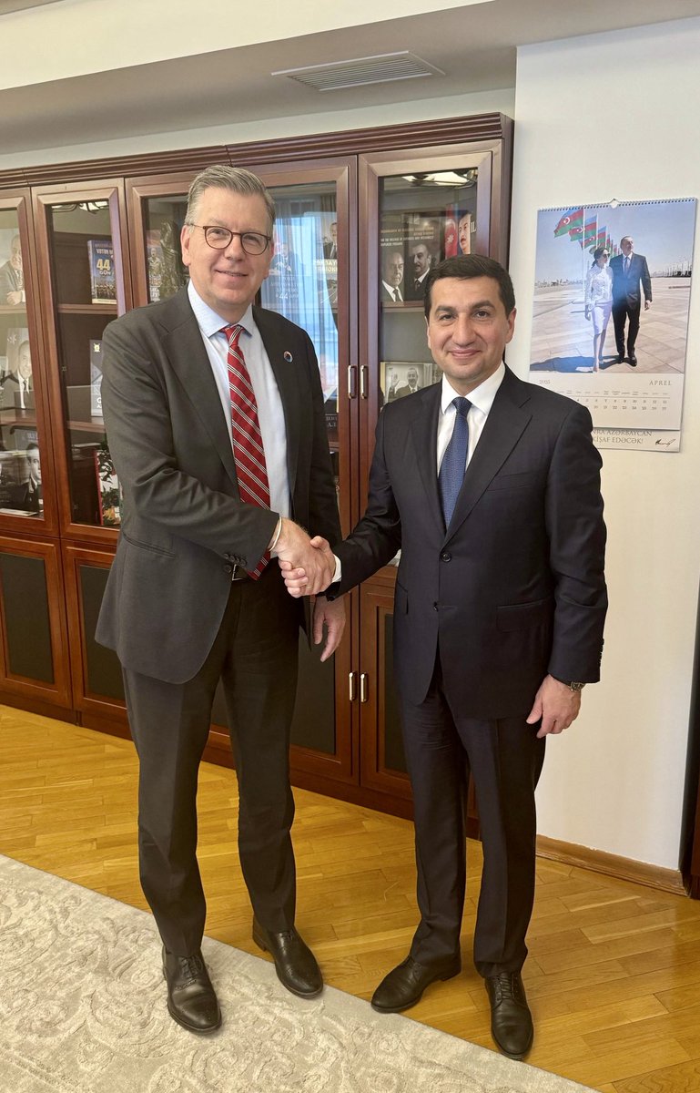 Arthur Erken (@arthurerken) on Twitter photo It was a great pleasure to meet @hikmetHajiyev, Assistant of the President of the Republic of Azerbaijan, to discuss <a href="/UNmigration/">IOM - UN Migration 🇺🇳</a> strong partnership in migration management in #Azerbaijan. <a href="/IOM_ECA/">IOM Europe and Central Asia</a> It was a great pleasure to meet @hikmetHajiyev, Assistant of the President of the Republic of Azerbaijan, to discuss <a href="/UNmigration/">IOM - UN Migration 🇺🇳</a> strong partnership in migration management in #Azerbaijan. <a href="/IOM_ECA/">IOM Europe and Central Asia</a>