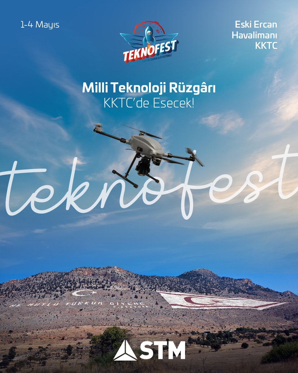 STMDefence's tweet photo. #GökVatan’ın koruyucularını yakından görmek için sen de #TEKNOFEST KKTC’de STM standına gel! 🦅
⏳1-4 Mayıs
📍Eski Ercan Havalimanı
@teknofest
#STMSavunma
#TOGAN https://t.co/1Sc1JcwZXM