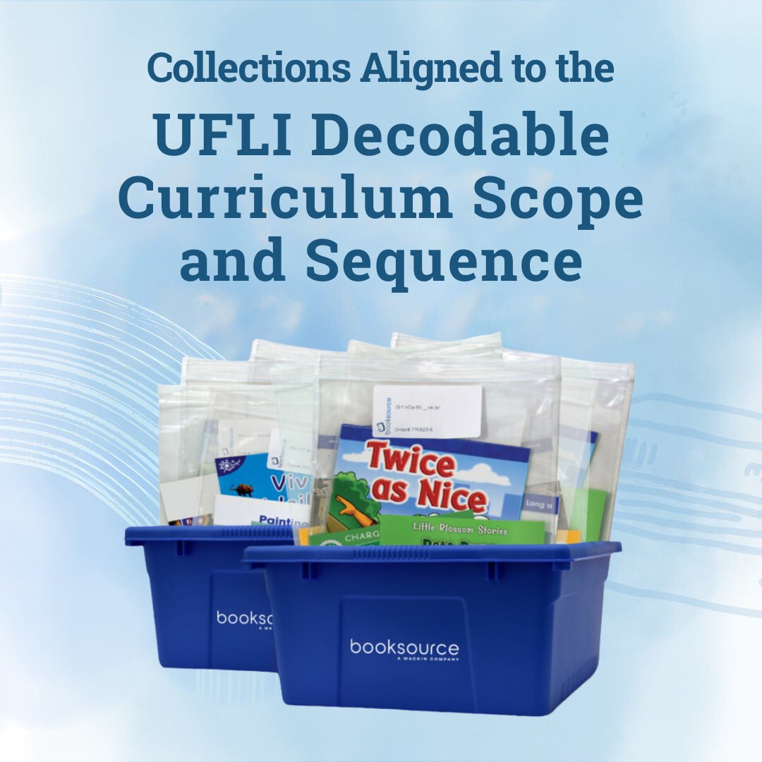 #Booksource literacy experts have analyzed the #UFLI Foundations Scope &amp; Sequence, identified #decodable titles, and assembled these books into new, exclusive collections available for order today! 📖 

Learn more: connect.booksource.com/ufli-foundatio…
Watch video: youtu.be/ZQTMOeyMH5Y