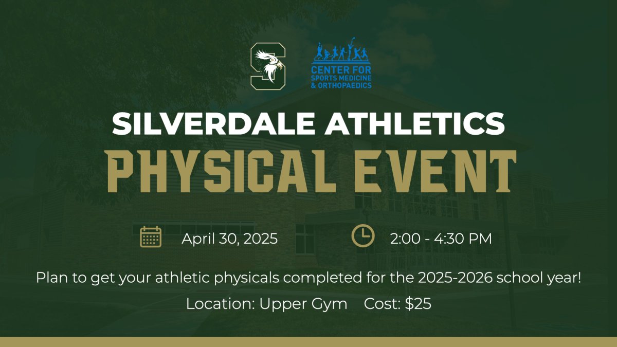 We are pleased to announce that we will be hosting a sports physical event on campus again this year. All students who participate in a school sport next year (rising 3rd-12th grade) are required to have a physical dated no earlier than 4/15/25, so this is a convenient way to