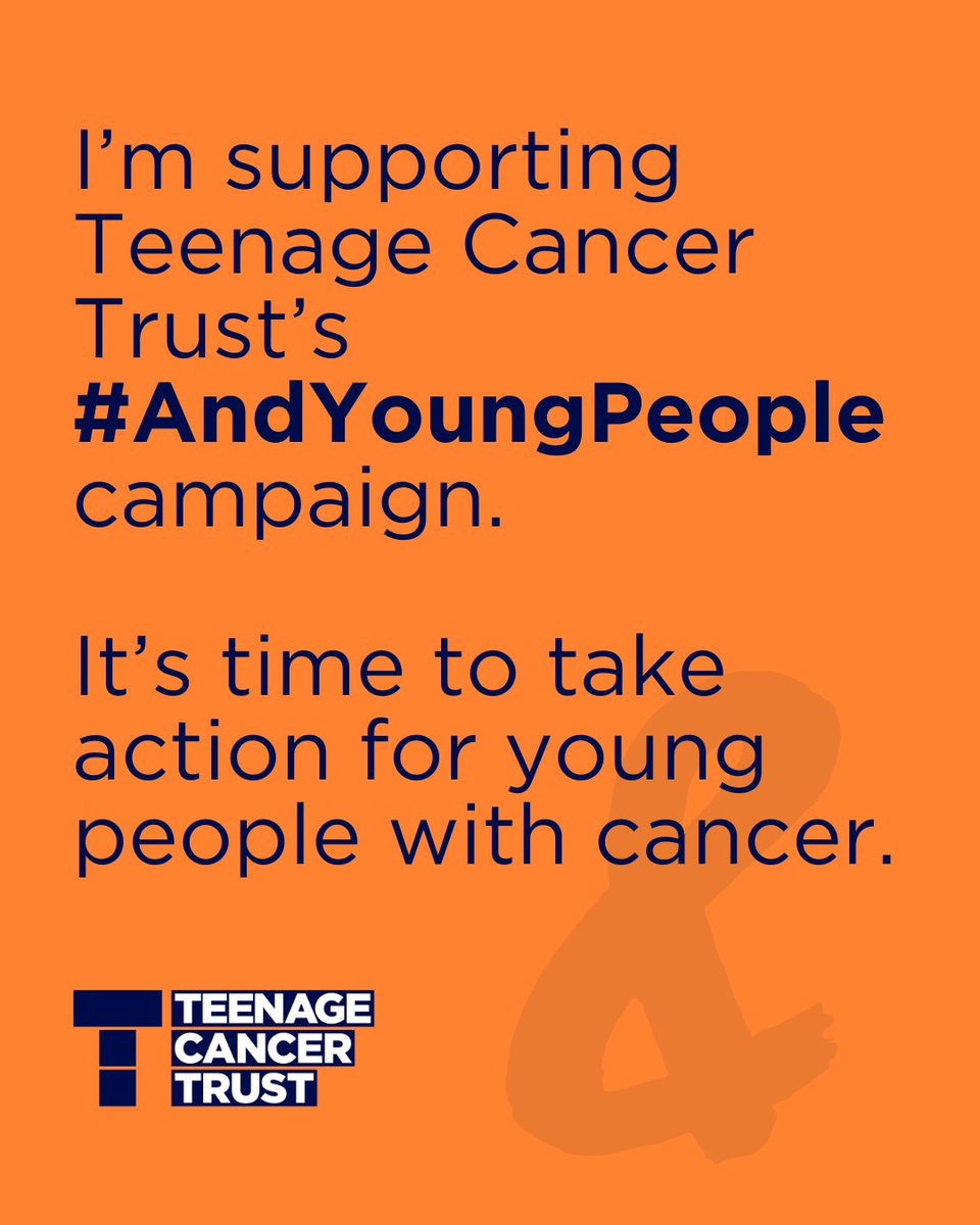 Bambos Charalambous (@bambosmp) on Twitter photo April is Teenage and Young Adult Cancer Awareness month 🧡
To mark #TYACAM, I’m supporting the <a href="/TeenageCancer/">Teenage Cancer Trust</a> Trust #AndYoungPeople campaign, ensuring that young people’s voices are not overlooked, but listened to. April is Teenage and Young Adult Cancer Awareness month 🧡
To mark #TYACAM, I’m supporting the <a href="/TeenageCancer/">Teenage Cancer Trust</a> Trust #AndYoungPeople campaign, ensuring that young people’s voices are not overlooked, but listened to.