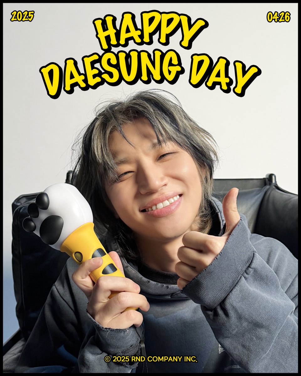 💛𝐇𝐀𝐏𝐏𝐘 𝐃𝐀𝐄𝐒𝐔𝐍𝐆 𝐃𝐀𝐘💛
⠀
2025.04.26
대성의 생일을 축하합니다🎉
⠀
#HAPPYBIRTHDAY #DAESUNG
#HappyDAESUNGDay
#대성 #DLITE #HBD