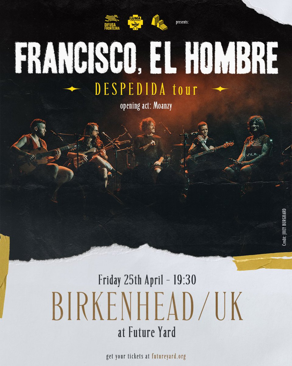 Hoje a gente toca em Birkenhead, pertinho de Liverpool! 19:30 no Future Yard (75 Argyle Street, Birkenhead CH41 6AB) - vem com a gente?

🎟️ eventim-light.com/uk/a/629dc481d…
