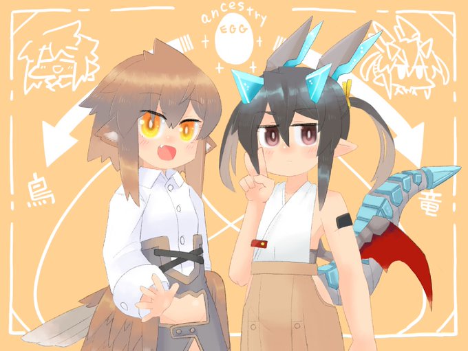 同じ祖を持つ鳥と竜!
鳥は繁殖力が高いが寿命が短く性欲が強い
竜は繁殖力が低いが寿命が長く性欲が強い 