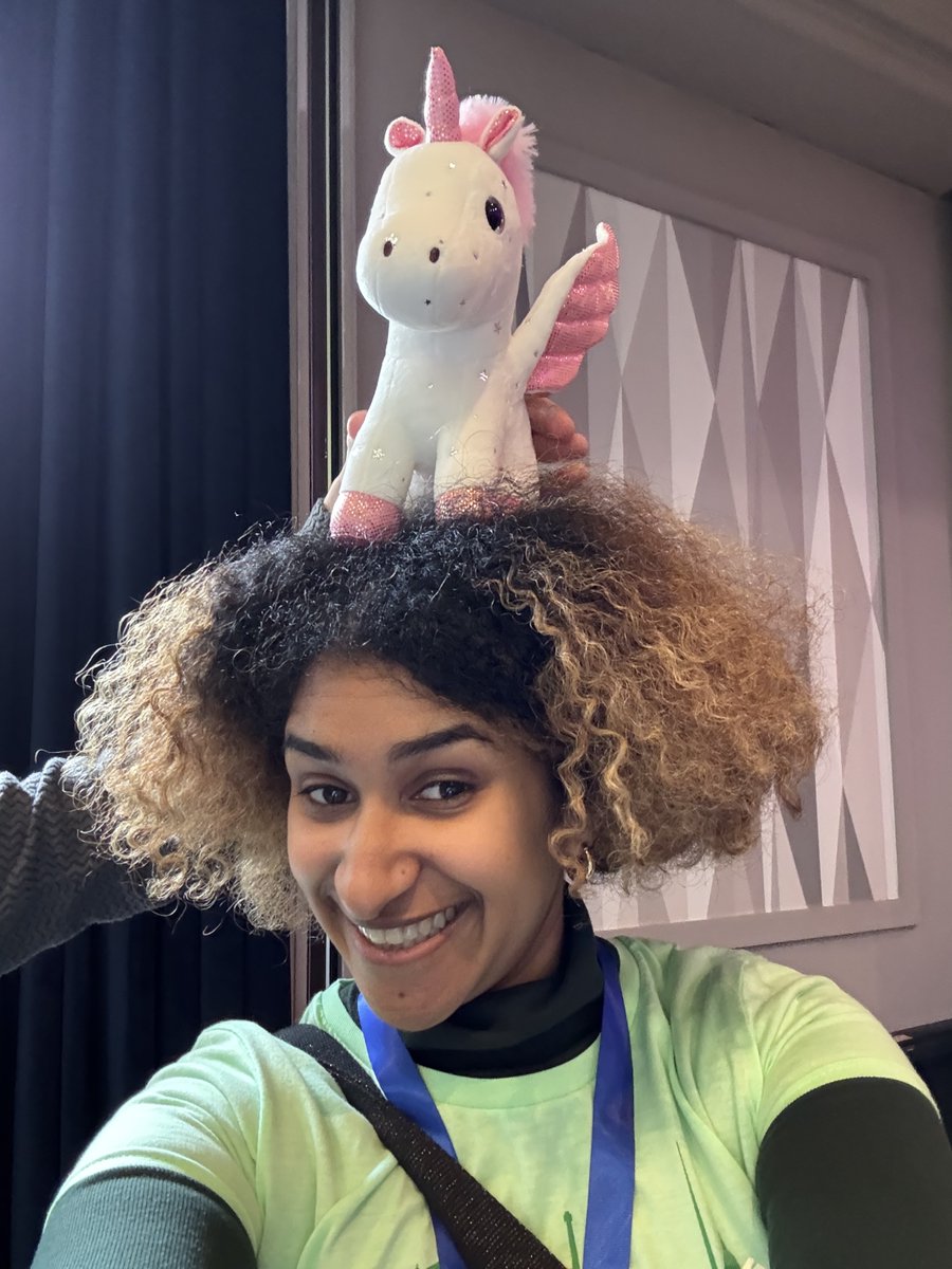 For #DjangoConEurope attendees – we have a Django pony plushy and special edition stickers for you! Support our project djangoproject.com/fundraising/, come say hi to <a href="/sabderemane_/">Sarah Abderemane</a> to get a sticker 🦄