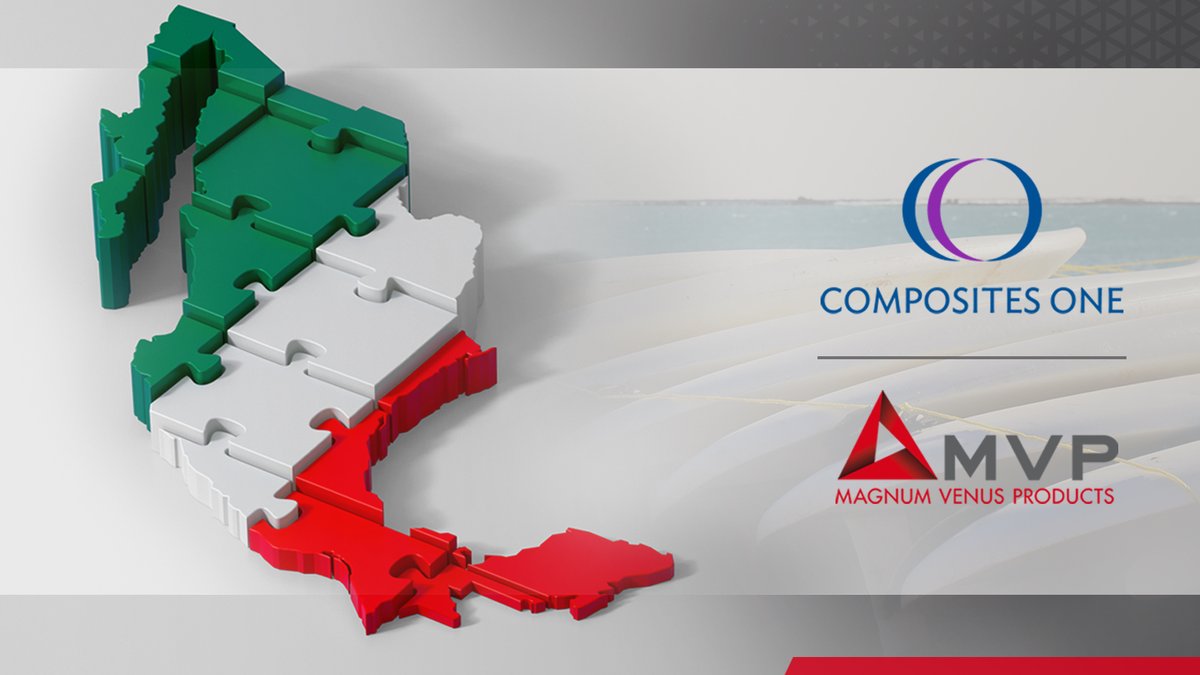 MVP and Composites One are expanding their longstanding partnership into Mexico. Composite manufacturers in Mexico can now enjoy the same premium equipment, materials, training, &amp; technical support that these two companies bring to the US.

Read more: mvpind.com/mvp-and-compos…