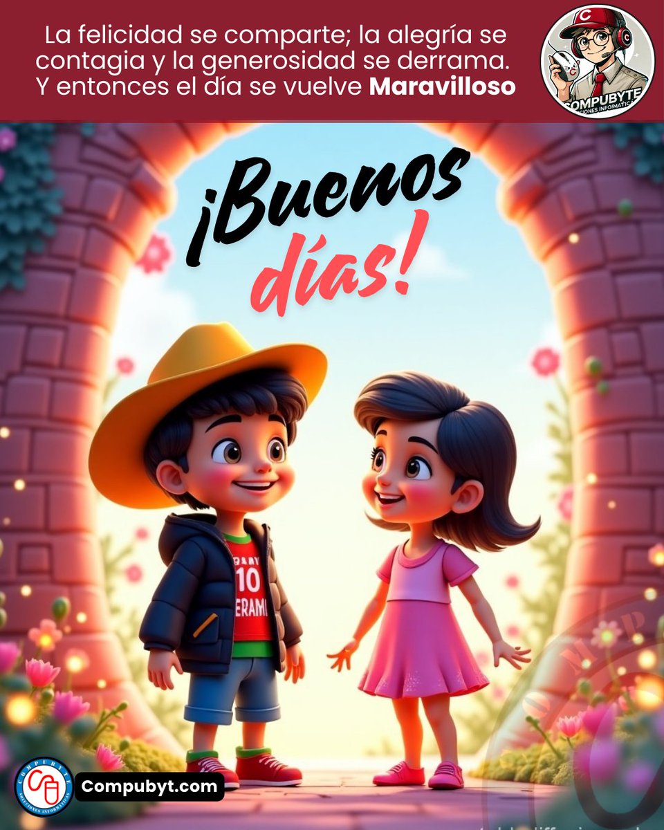 compubytemx's tweet image. ¡Hoy es #Viernes ! El día para terminar fuerte y empezar el #findesemana con una sonrisa. ¿Qué vas a hacer hoy para sentirte orgulloso de ti mismo? #FelizViernes #FelizViernesATodos #computips