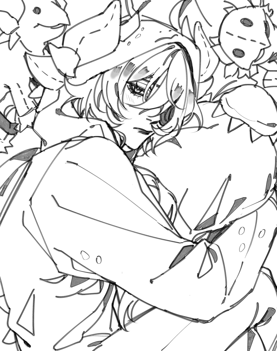 wip.. he's comfy 
#hsr #anaxa