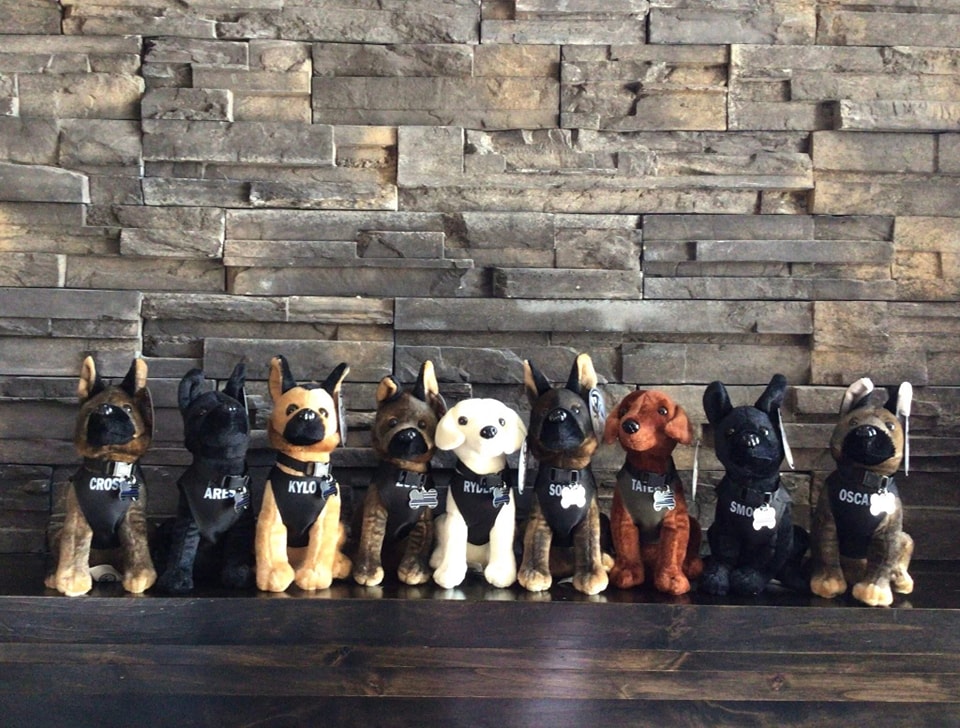 RamseySheriff's tweet image. Want to take one of our K-9s home with you?
Here's your chance!
These cute little stuffed animals are available for $25 at our Patrol Station (1411 Paul Kirkwold Drive in Arden Hills).
All proceeds support our K-9 Unit.