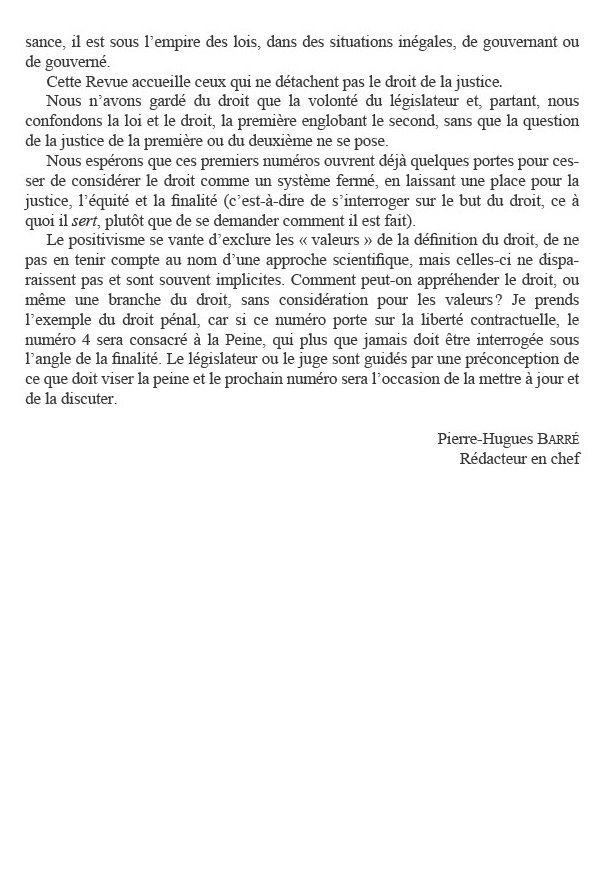 Pierre-Hugues Barré, « Edito », Revue de philosophie du droit, 3-2025, p. 7-8.