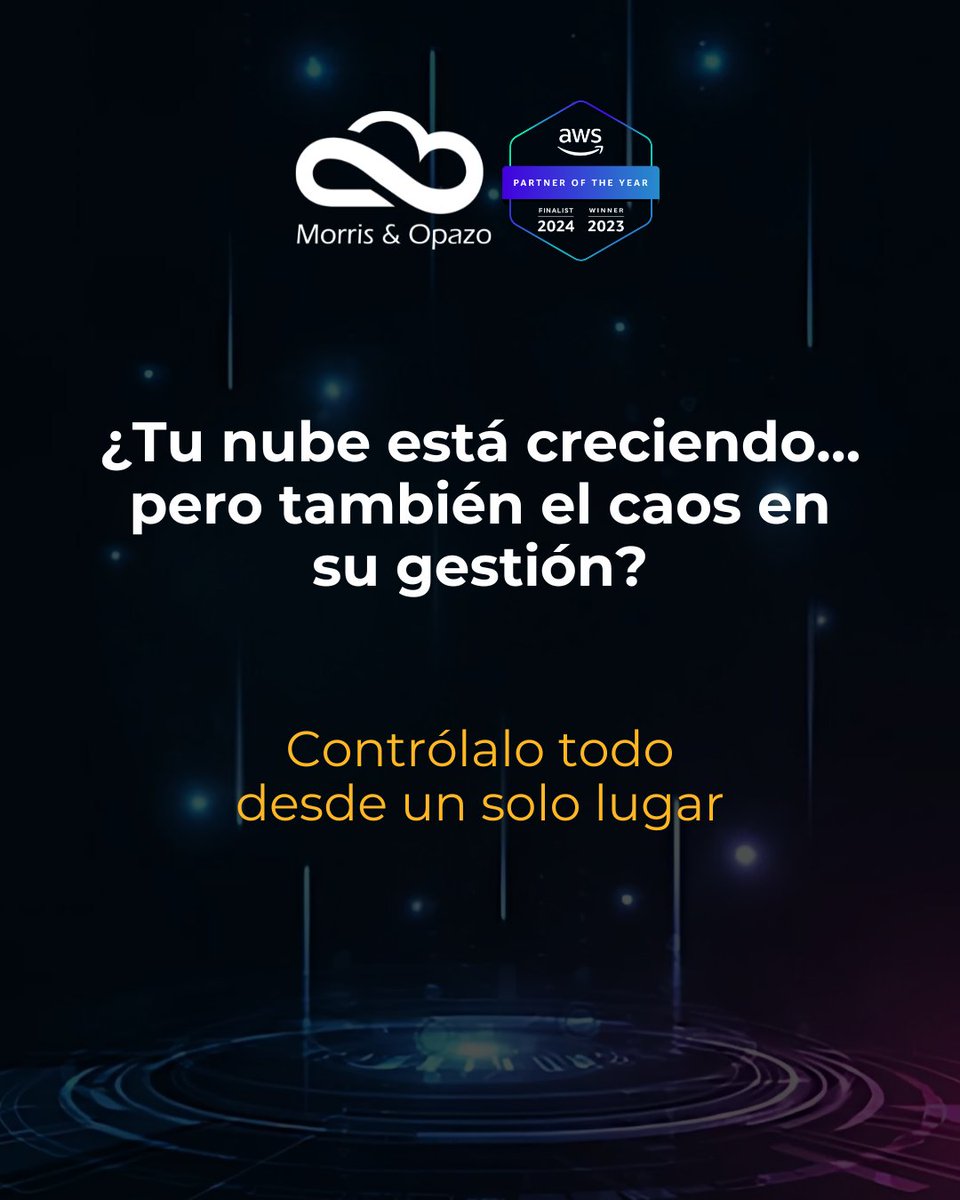 morrisopazo's tweet photo. 🌩️ ¿Manejas múltiples cuentas en la nube de #AWS y sientes que pierdes visibilidad, control o eficiencia? Regístrate al #Webinar 👉🏼 https://t.co/dYr7VHJVbT donde te mostraremos cómo combinar #LandingZone + #CloudIntelligence Dashboard para centralizar la gestión de tu #nube. https://t.co/N8aQz2ScPf