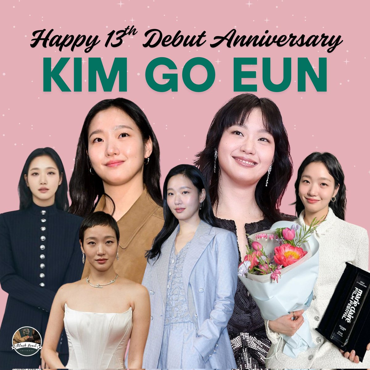 Every day not just today, you inspire us to love you more tirelessly.

Thank you for being you for the past 13 years. I can't wait to see more of your growth as our forever-best actress.🔥

We choose to love you just for today and only for today and forever. 🖤

#KimGoEun
