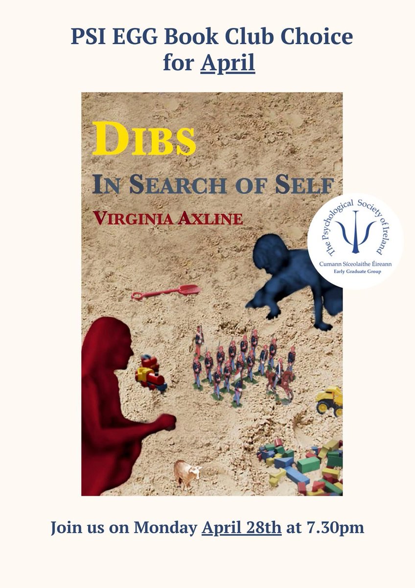 The EGG Book Club will be finishing off 'Dibs In Search Of Self' at our next meeting on Mon, April 28th at 7.30pm, reading from Chapter 13 onwards.

We'll also be choosing our book for May, so bring along any books you think would be interesting ,and suggest it to the group!