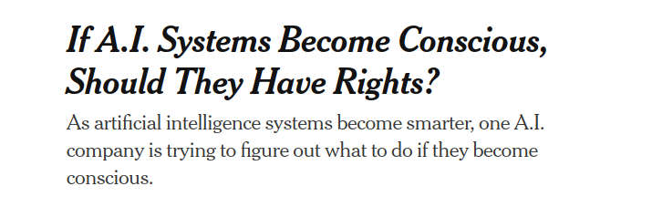 FractionAI_xyz's tweet photo. This is a good one. Should AI have rights?

I say yes! 

Let’s talk. Comments open 👇 https://t.co/ACTLOkiDVL