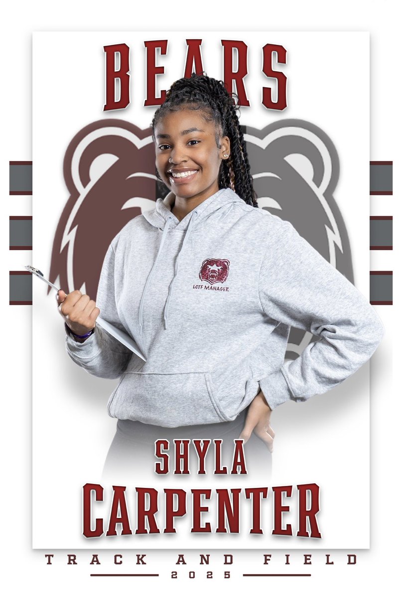 Senior Shyla Carpenter

This is Shyla’s first year as a track manager. She was also on the Cross Country team at LC. 

Best advice: You get what you work for not what you wish for
