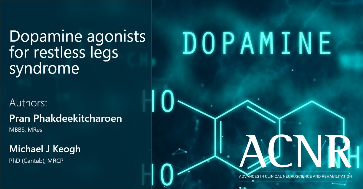 Restless Legs Syndrome is a common neurological disorder characterised by an uncontrollable urge to move the legs. This article provides a practical overview of when &amp; how to prescribe dopamine agonists together with appropriate monitoring advice. acnr.co.uk/articles/dopam…