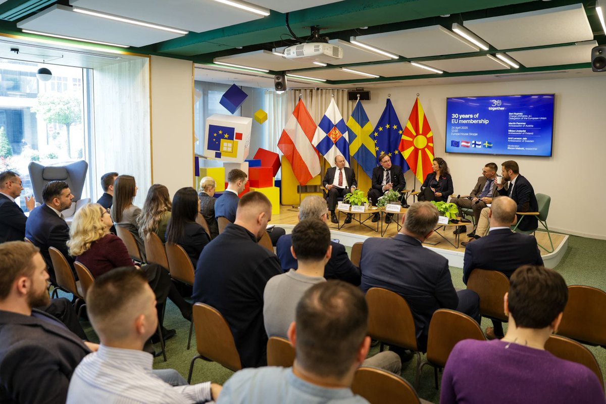 Ben Nupnau (@ben_nupnau) on Twitter photo Insightful discussion with 🇦🇹, 🇫🇮 & 🇸🇪 Ambassadors on the benefits and challenges of their accession processes. Contributions to 🇪🇺 and benefits for citizens and businesses have been huge, while concerns over loss of control or identity gradually faded <a href="/SwedeninMK/">Sweden in North Macedonia</a> <a href="/AustriainMK/">Austrian Embassy Skopje</a> Insightful discussion with 🇦🇹, 🇫🇮 & 🇸🇪 Ambassadors on the benefits and challenges of their accession processes. Contributions to 🇪🇺 and benefits for citizens and businesses have been huge, while concerns over loss of control or identity gradually faded <a href="/SwedeninMK/">Sweden in North Macedonia</a> <a href="/AustriainMK/">Austrian Embassy Skopje</a>