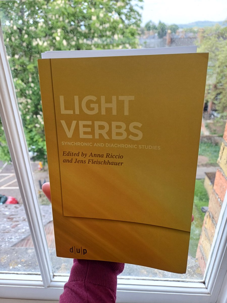 I have just received my copy of this necessary volume on Light verbs edited by Anna Riccio and Jens Fleischhauer with our chapter on the modification of give LVCs constructions in Germanic and Romance languages (with J. Ginebra and <a href="/isabel_oltra/">Isabel Oltra-Massuet</a>)

doi.org/10.1515/978311…