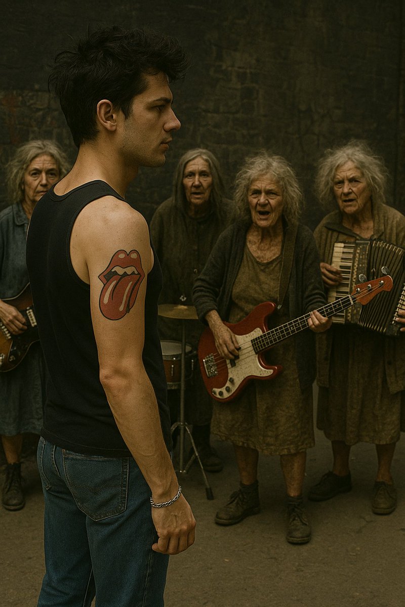 Yo en un recital de Viejas Locas porque el genio entendió mal mi deseo