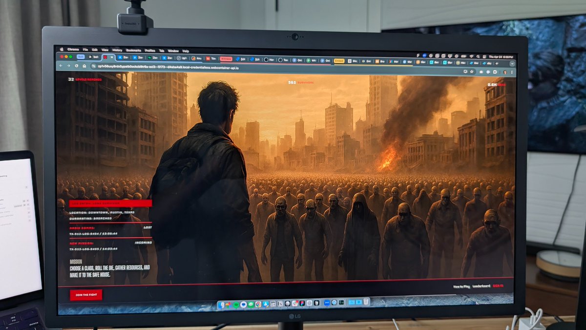 What happens when you mix <a href="/figma/">Figma</a> <a href="/OpenAI/">OpenAI</a> <a href="/boltdotnew/">bolt.new</a> <a href="/tailwindcss/">Tailwind CSS</a>?

You redesign a new website for your game...

Zombiepalooza.app

#GenAI #OpenAI #indiegame #mobilegame #webdesign