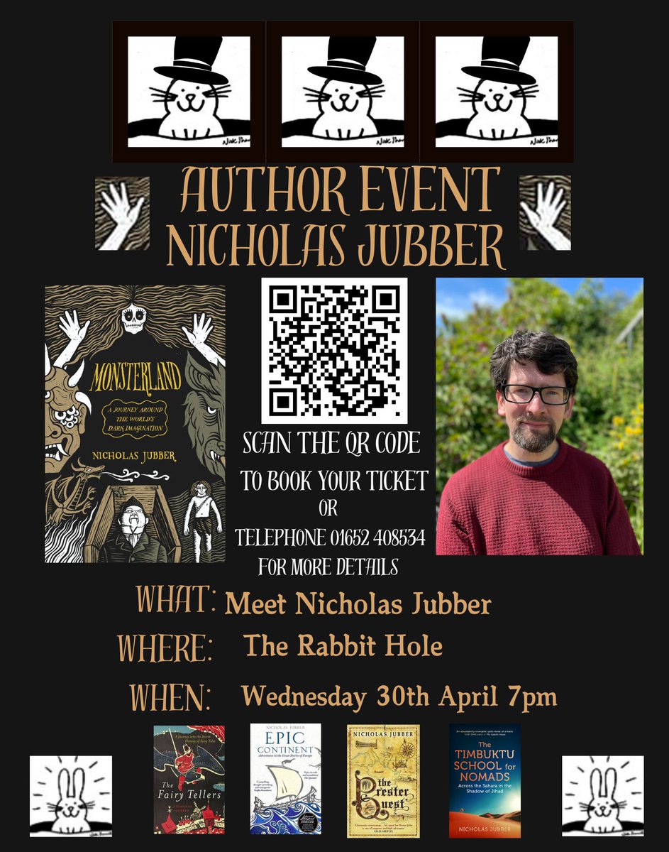 The Rabbit Hole Brigg (@therabbits21) on Twitter photo Monsterland-Wednesday 30th April. 7pm
"Monsters, in all their terrifying glory, have preoccupied humans since we began telling stories. But where did these stories come from?"
#Monsterland
You can now follow us on "Bluesky"-<a href="/Rabbits21/">Daniel Gerard</a>
Reserve a seat.
therabbitholebrigg.com/monsterland Monsterland-Wednesday 30th April. 7pm
"Monsters, in all their terrifying glory, have preoccupied humans since we began telling stories. But where did these stories come from?"
#Monsterland
You can now follow us on "Bluesky"-<a href="/Rabbits21/">Daniel Gerard</a>
Reserve a seat.
therabbitholebrigg.com/monsterland