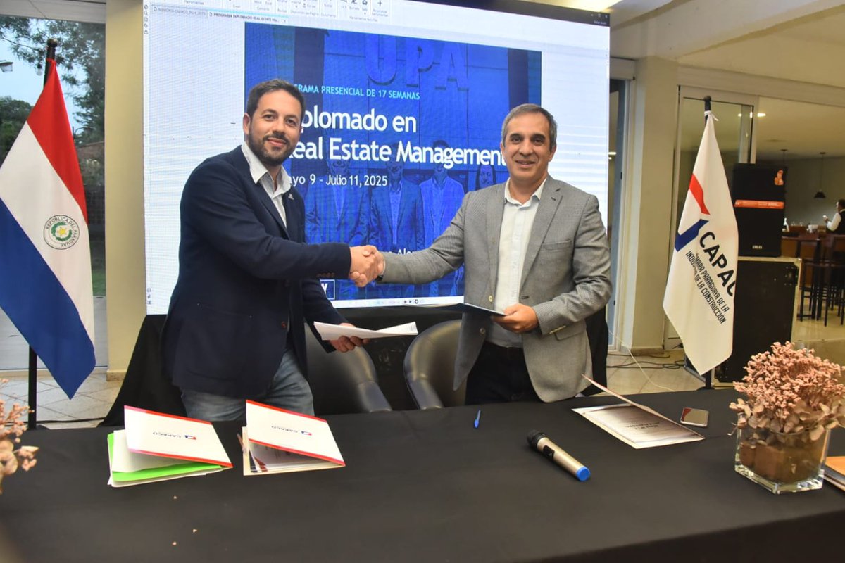 #ConvenioInstitucional | 🤝  CAPACO + UPA

Formalizamos un acuerdo con la Universidad Paraguayo Alemana para el desarrollo conjunto del Diplomado en Real Estate Management, una nueva propuesta que fortalece la formación profesional en el sector inmobiliario y de la construcción.