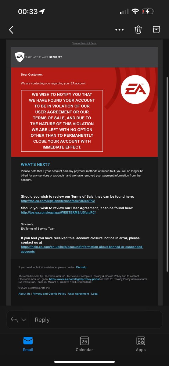 EA WTHELLY I’VE DONE ABSOLUTELY NOTHING WRONG…THIS IS DISGUSTING TREATMENT <a href="/EAHelp/">EA Help</a> <a href="/EASPORTSFC/">EA SPORTS FC</a> <a href="/EASFCDirect/">EA SPORTS FC Direct Communication</a> <a href="/EA/">Electronic Arts</a> <a href="/EASPORTS/">EA SPORTS</a>