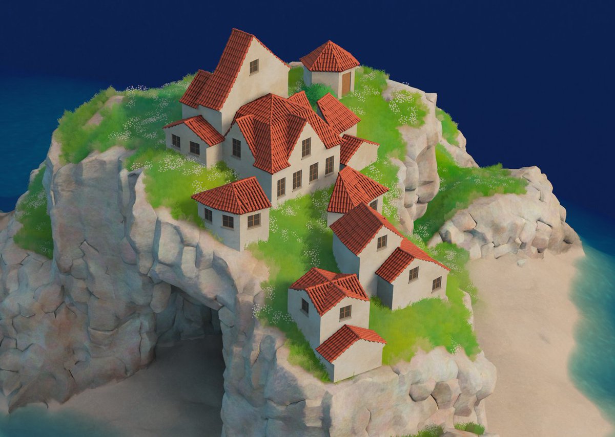 Continuing to work on the roof tiles for my cozy town building game.

Lots and lots of little details to get right, but starting to look the way I want. Still a few bugs left and need to do a pass over the shaders to create some more variation.