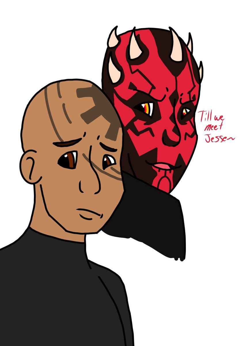 First time I ever drew Maul and Jesse  #StarWars
 #darthmaul #CloneWars
