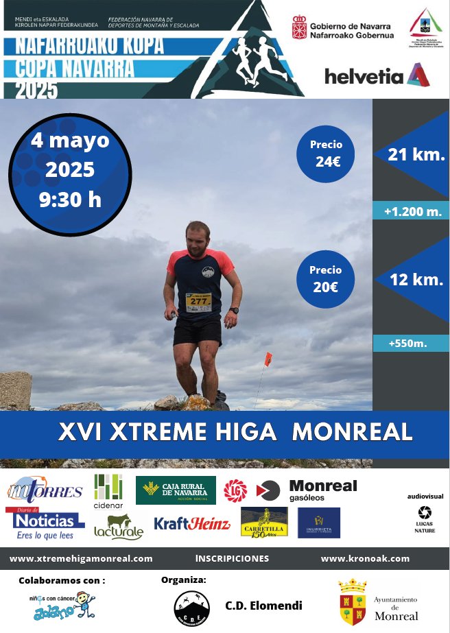 Una edición más, <a href="/MtorresRsc/">MTorres RSC</a> patrocina la Xtrem Higa de Monreal, organizada por el C.D. Elomendi y el Ayuntamiento de Monreal ¡No os la perdáis!🏃‍♀️🏃