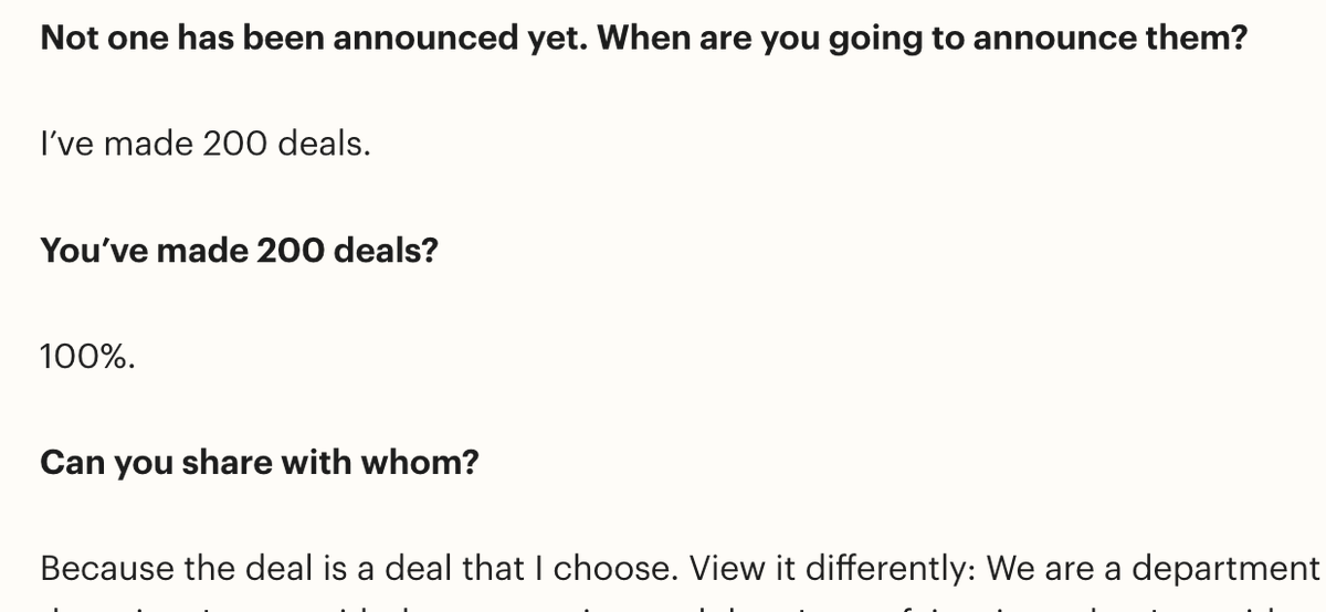 I'm just going to start telling my editor I've written 200 stories, to be announced when I choose